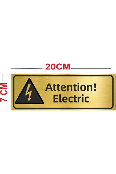 sıradışıhediyem علامة تحذير كهربائية كهربائية معدنية CAUTUTION CAUTION ELECTR...