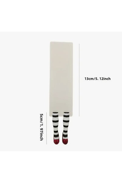 So Iconic 2Pcs Creative 3D High Heels & Striped Socks Bookmark