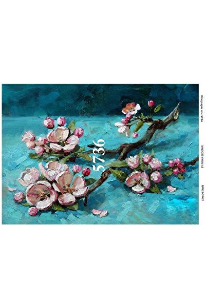 LİNEART Brass Decopage Paper La-5736