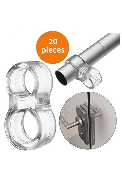 NZB (20 قطعة) سدادة مقبض نافذة الباب من السيليكون الشفاف