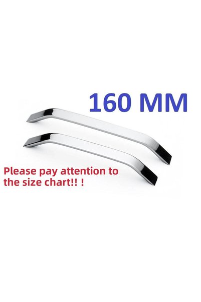 ETİK MOBİLYA AKSESUARLARI ŞAHİN HANDLE METAL ALUMINUM CHROME 160MM KITCHEN CA...