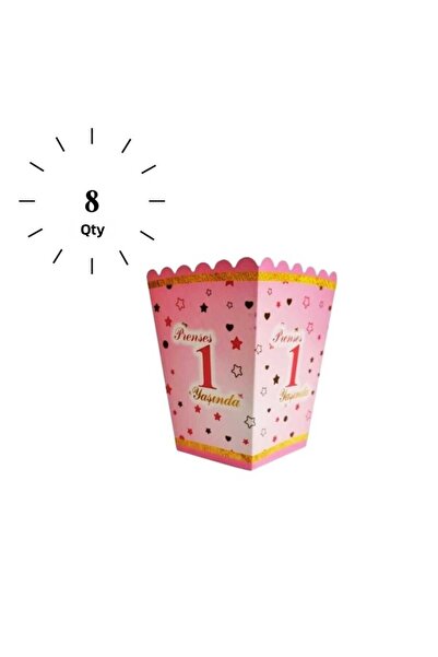 Ebru 1 Year Old Pink Corn Box 8 Pieces