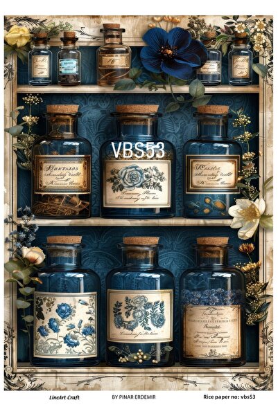 LİNEART Brass Decopage Paper No:Vbs53- 30X42Cm
