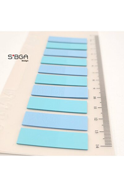 sibga tasarım Transparent Colored Post-It Note Paper - 200 Sheets Bookmark Sticker