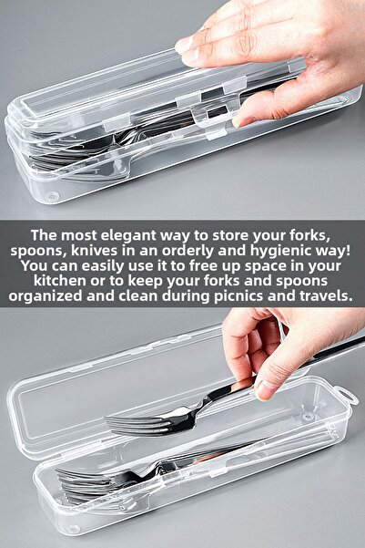 Meleni Home 8-Piece Cutlery Set Storage Box Set - Dowry Organizer Organizer Storage Container