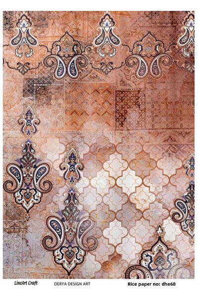 LİNEART ورق ديكوباج نحاسي من LineArt رقم: DHE68