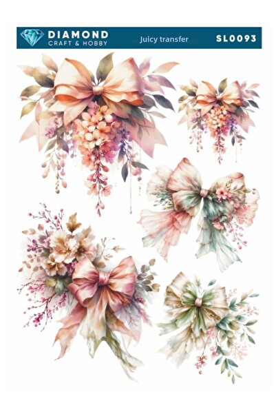 Buhobi ورق نقل مائي من ديماوند SL0093 مقاس 25 × 35 سم