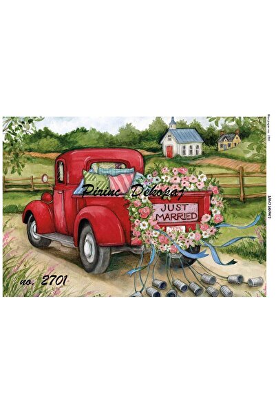 LİNEART ورق ديكوباج نحاسي Lineart رقم: L2701 - 29x42 سم