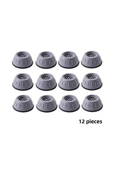 EUROLUXE 12 Pieces of White Goods Legs Washing Machine Dishwasher Refrigerator Riser Anti-Vibration Noise