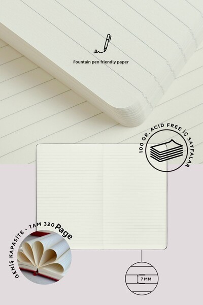 Victoria's Journals دفتر ملاحظات بغطاء صلب ممتاز من Nota Bene، مقاس 14.8x21، مخطط