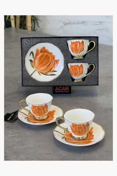 ACAR Tiffany 2-Piece Coffee Cup Set Orange