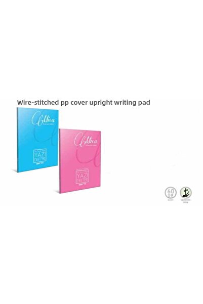 Gıpta Mica Ghid vertical cu linii A5 Frumos Bloc de scris 40yp 2 buc