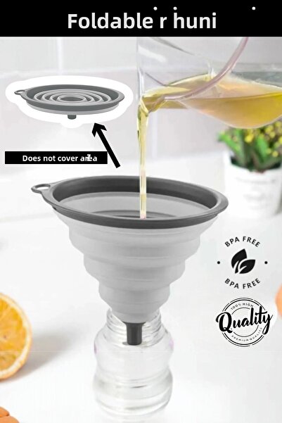 QLUX IDEAS قمع سيليكون قابل للطي