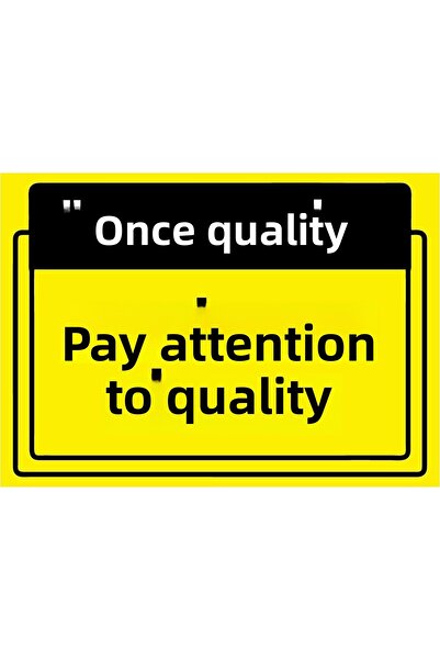 ZiPrinter Quality First. Attention to Quality Isg Warning Sign Pvc A4 21X30 cm