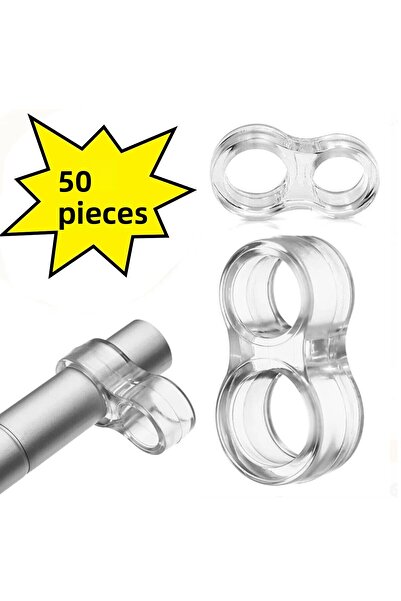 tify Suport pentru mânerul ușii din plastic transparent din silicon Opritor p...