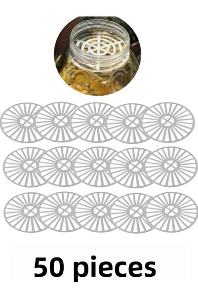 Viyalente 50 Pieces Canister Pet Jar Separator, Pickle, Cheese, Leaf, Olive Separator
