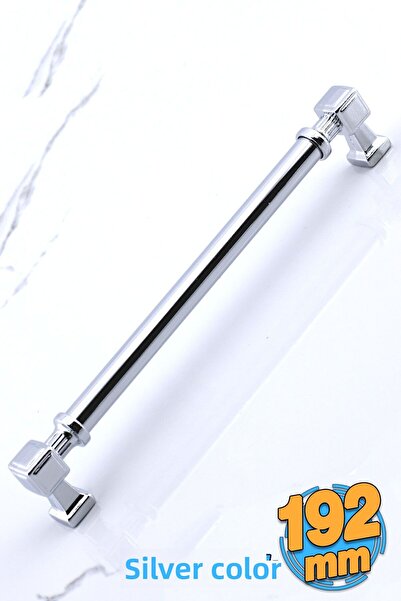 Badem10 Talas Metal Argintiu Culoare Crom 192 Mm Mobilier Bucătărie Sertar Dulap Dulap 19,2 Cm Mâner Mâner Mânere
