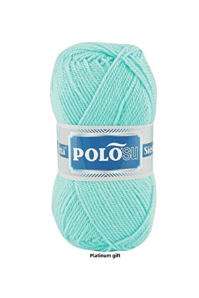 Polosu 5 bucăți) Siesta Soft 211, verde apă, fire de tricotat manual pentru vestă, cardigan, eșarfă, pulover