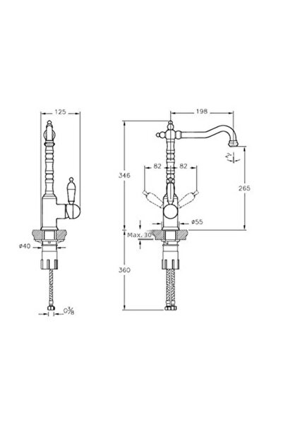 Artema خلاط المطبخ ساتان كروم A4215406
