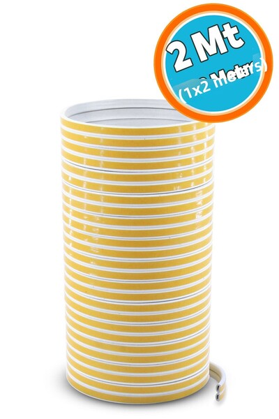 NZB شريط عزل بارد لاصق بطول 2 متر - نافذة باب بيضاء