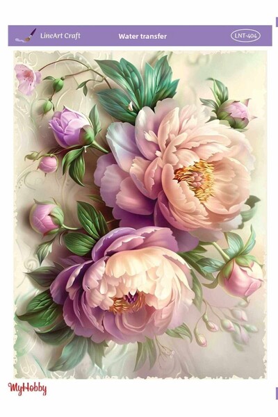 LİNEART LNT404 ظلال وردية متعددة الأزهار نمط نقل المياه للأرضيات المفتوحة 25 ...