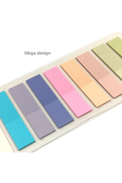 sibga tasarım Postit ملون شفاف Post-it Post Itعلامة مرجعية للكتاب، ورق ملاحظات لاصق، 200 ورقة