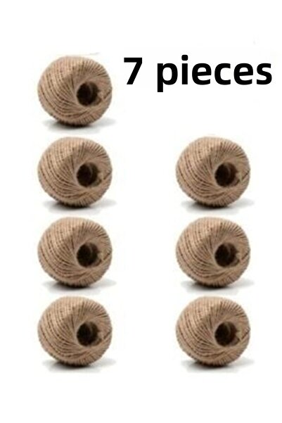 Ege HOME Decoration&Accessories 7 Τεμάχια 100 gr Σχοινί Γιούτας - Ψάθινο Σχοινί - Σχοινί Κρινάπης