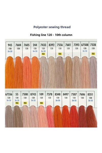 Oltalı Σετ κλωστών ραψίματος Oltali Polyester 10 τεμαχίων - 120 NO Κλωστές Ρα...