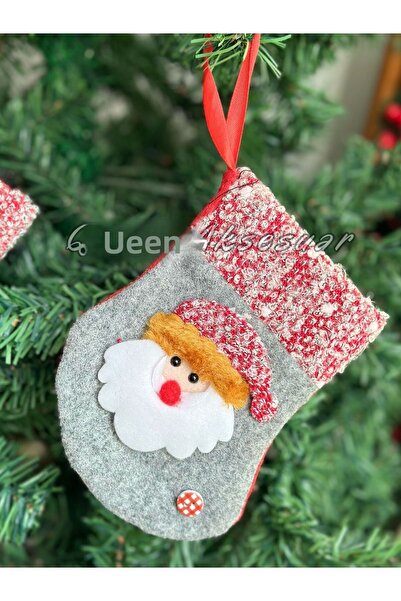 QUEEN AKSESUAR Jucărie de Moș Crăciun de pluș de Anul Nou - Husă pentru șoset...