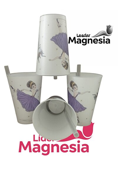 Gondol Glasses with Straw 400 ml X 4 Balerine & Deer Pictures