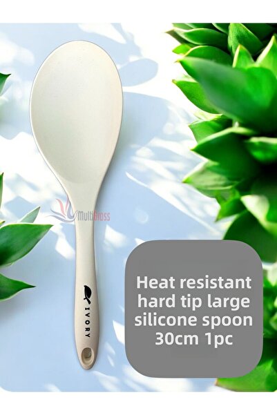 Multiamo Heat Resistant Hard Tip 30 cm Large Silicone Spoon 1 Piece