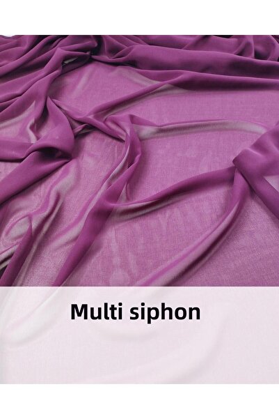 Kumaş Parça بين الوردي الداكن - كلاريت ريد متعدد الشيفون العرض: 150