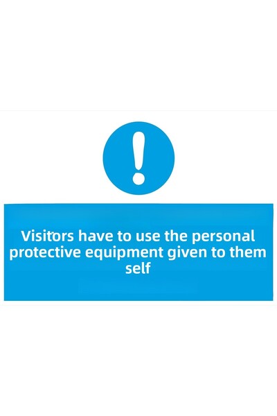 Reysa Tasarım يجب على الزوار استخدام الملصق الواقي الذي أعدهم بأنفسكم مقاس 20 × 28 سم