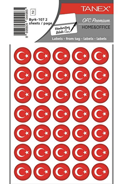 Tanex Byrk-107 Steagul turcesc 19x19mm Pachet 70