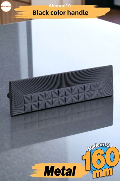 Badem10 Kayi Μεταλλική Μαύρη Λαβή 160 mm -16 cm Έπιπλα Κουζίνας Συρτάρι Ντουλ...