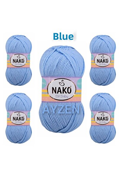 NAKO إيليت بيبي خيط الحياكة اليدوي 5 عبوات (100 جرام × 5 قطع)