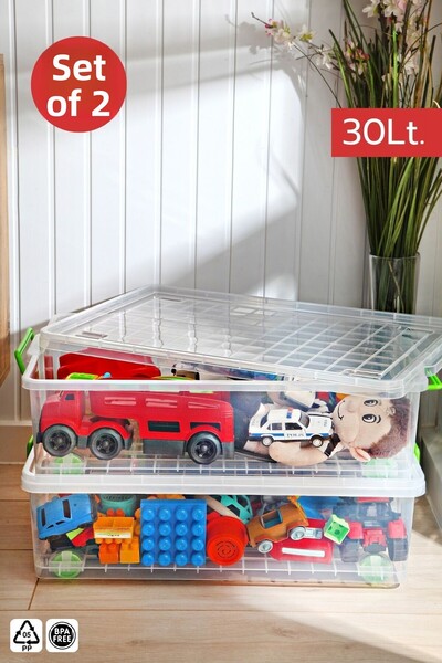 Nandy Home Elite Line Set of 2 - Multi-Purpose Storage and Organization Set with Wheels