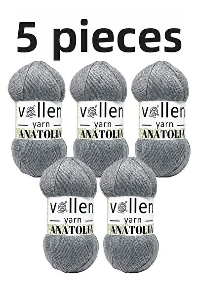 vollen yarn سلسلة محبوكة يدويًا من Anatolia - سترة صوفية وبنطلون وبطانية