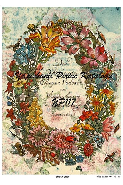 LİNEART ورق ديكوباج نحاسي لاصق 29x42 سم رقم: YP117