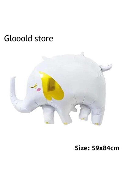 Adana Pasta Malzemeleri WHITE ELEPHANT FOIL BALLOON 84 X 53 CM 4172