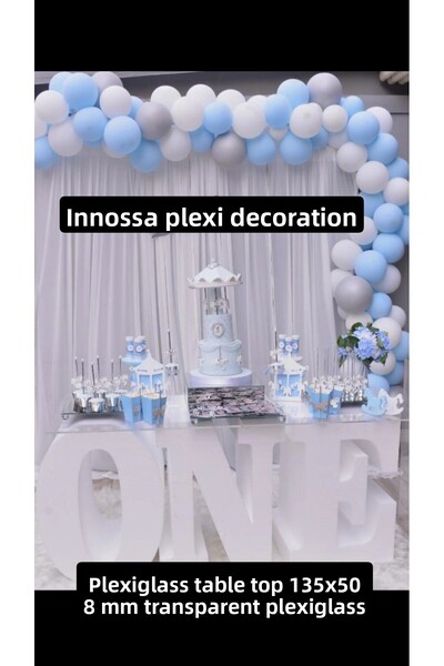 innossa pleksi dekorasyon Masă individuală de organizare din plexiglas