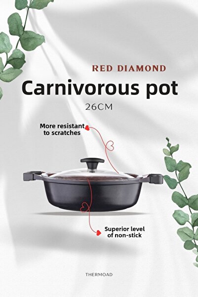 ThermoAD | Cookware Set | Graneu Series | 7 Pieces | Red Diamond