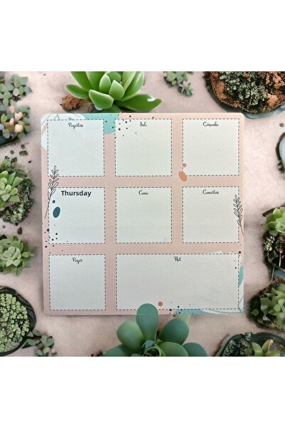 Ceren 19,5x19,5 εκ. 52 φύλλα Εβδομαδιαίο Σχέδιο - Εβδομάδα