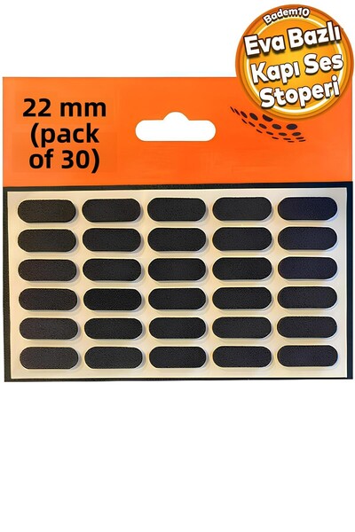 Badem10 Pachet de 30 Eva neagră - Capac sertar adeziv pentru dulap și bara de...