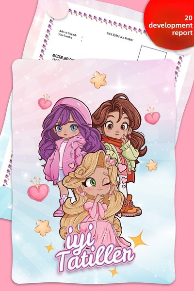 colortouch Θήκη Αναφοράς Ανάπτυξης Παιδικού Σταθμού Α4 με Θέμα Κορίτσι (KABI)...