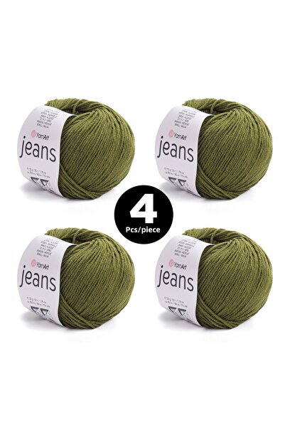 Yarnart حبل جينز محبوك - 82 - عبوة من 4 قطع