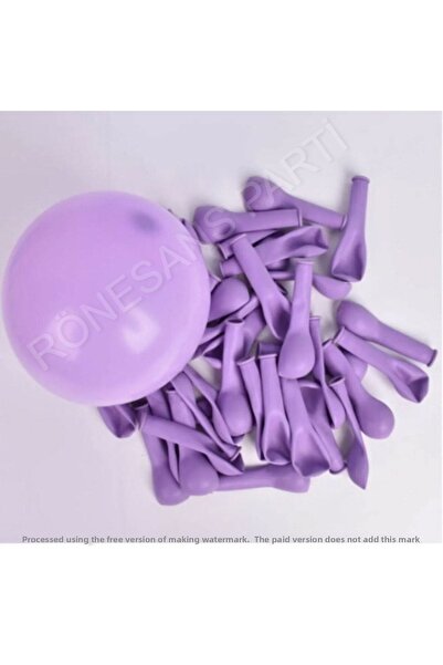 RÖNESANS PARTİ 6 بوصة ليلك ماكارونس - 50 بالونة