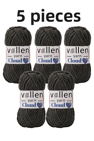 vollen yarn VollenYarn Cloud، حبل بطانية مخملي، حبل محبوك يدويًا، حبل كارديجا...
