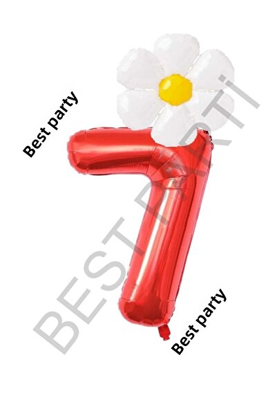 BEST PARTİ DOĞUM GÜNÜ PARTİ SÜSLERİ مجموعة بالونات من رقائق الأقحوان باللون ا...