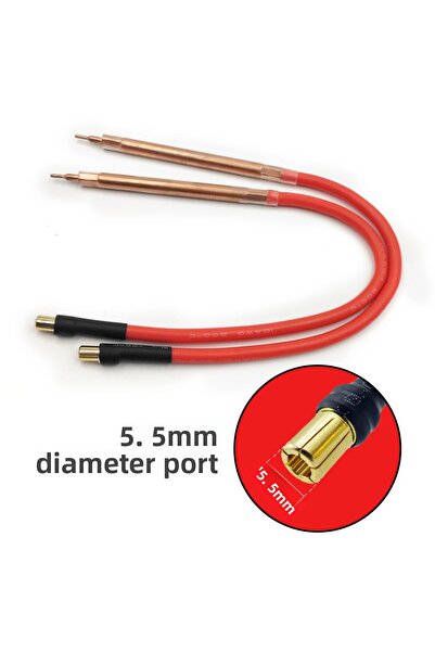 Choice قلم لحام نقطي يدوي مقاس 5.5 مم، كابل نحاسي نقي، إبرة لحام الألومينا